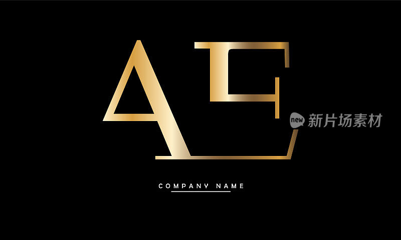 AE, EA抽象字母标志字母组合